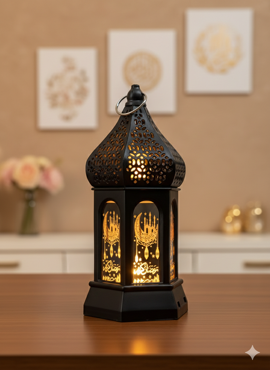 Mini lanterne décorative avec les pilles