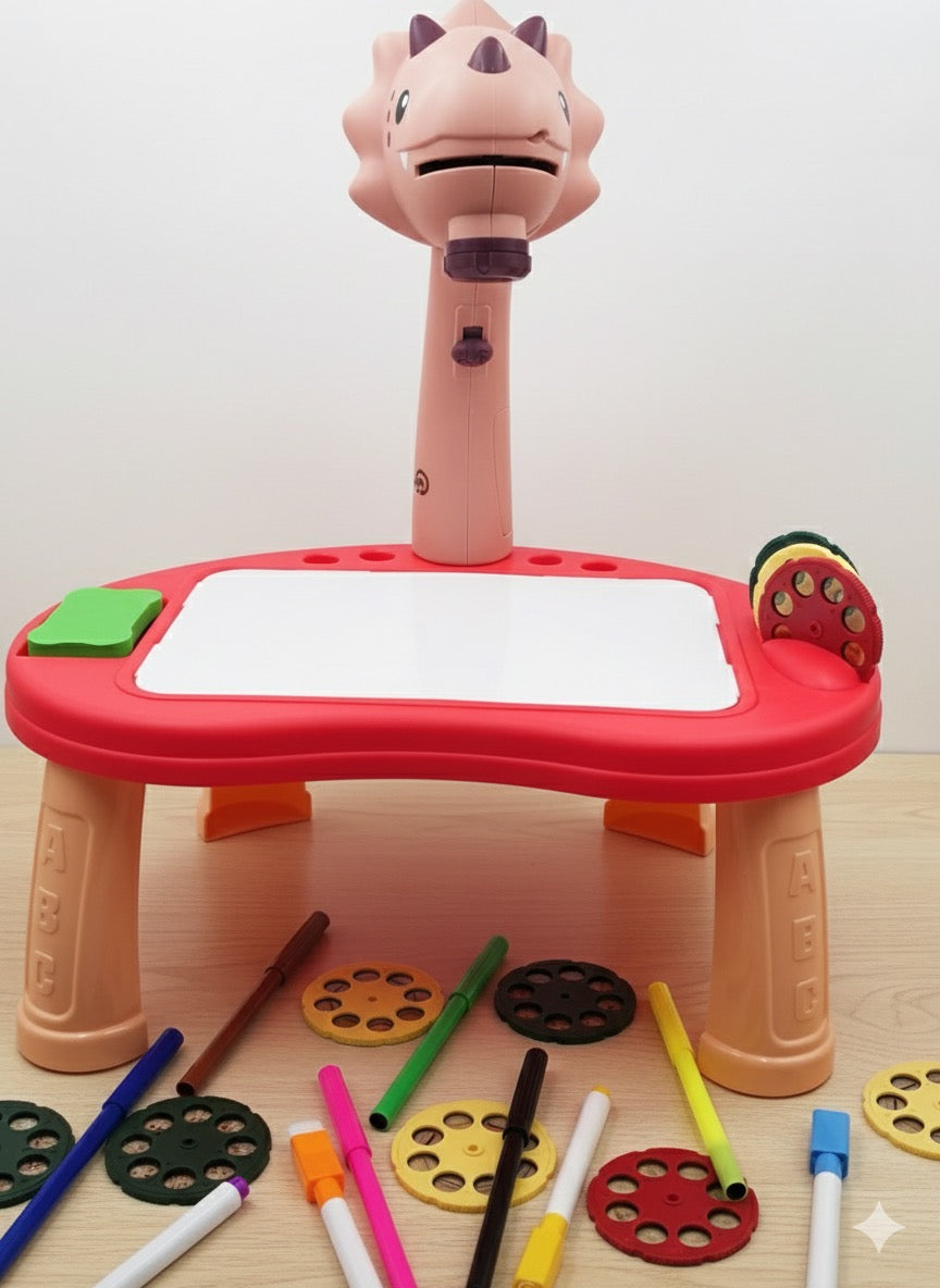 Tableau Éducatif Tricératops - Projecteur Planche