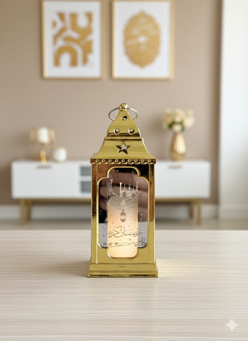 Mini lanterne décorative avec les pilles