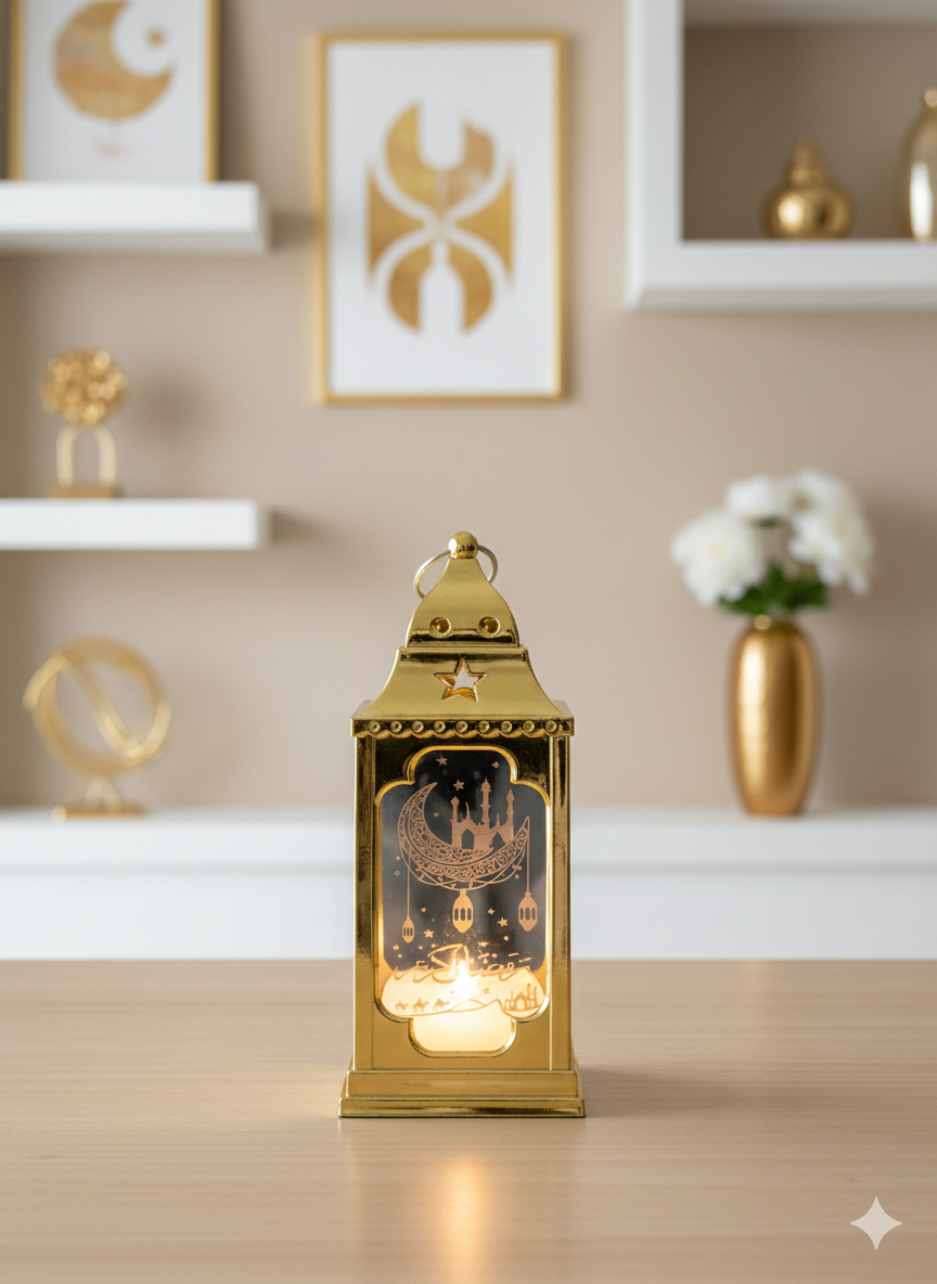 Mini lanterne décorative avec les pilles