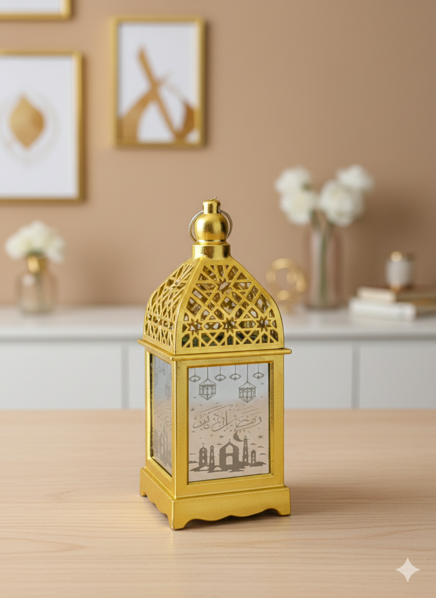 Mini lanterne décorative avec les pilles