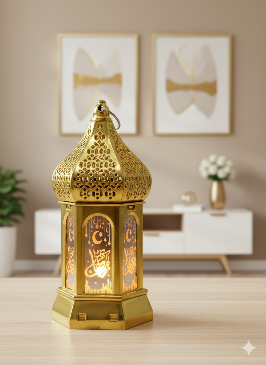 Mini lanterne décorative avec les pilles