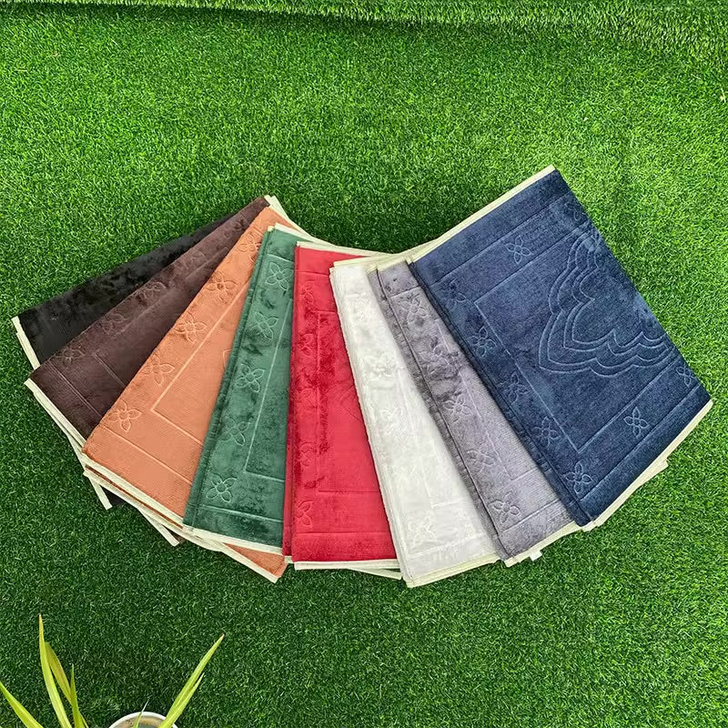 Tapis de prière pliable épais avec dossier