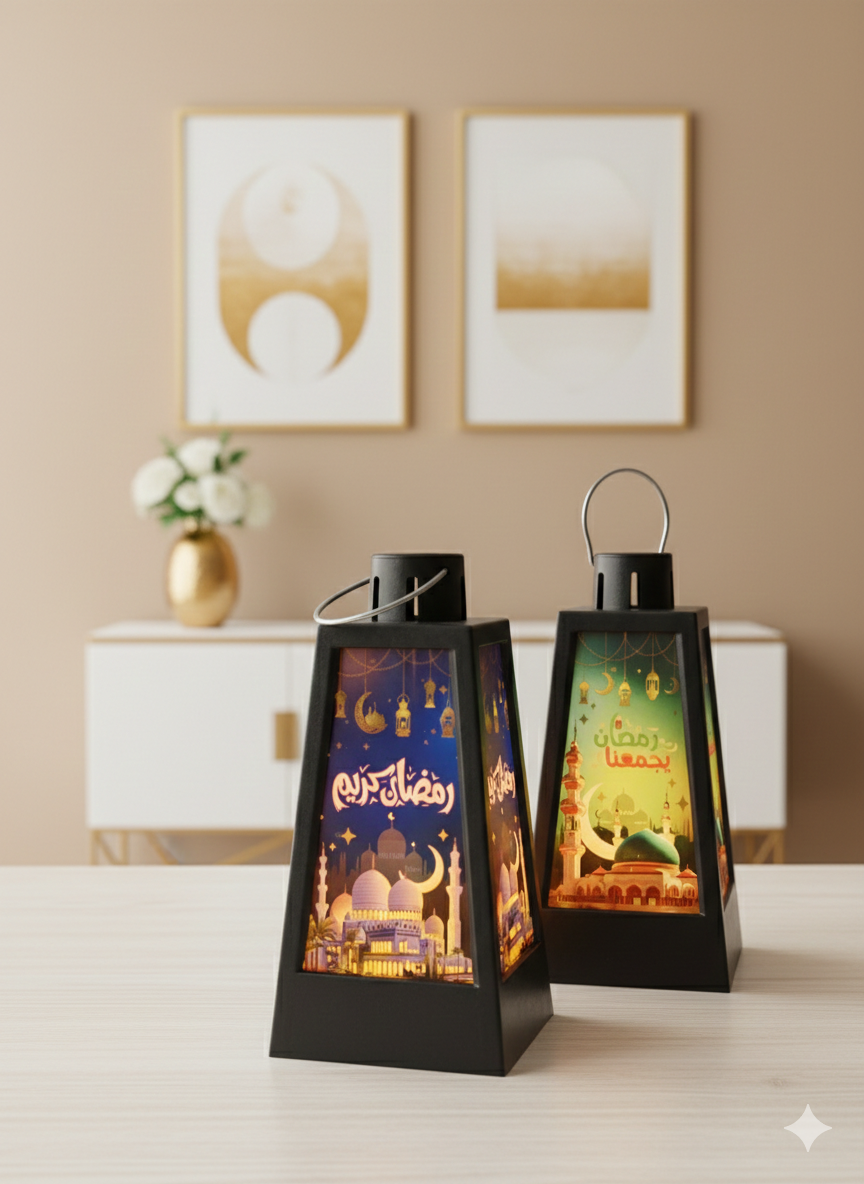 Mini lanterne décorative avec les pilles