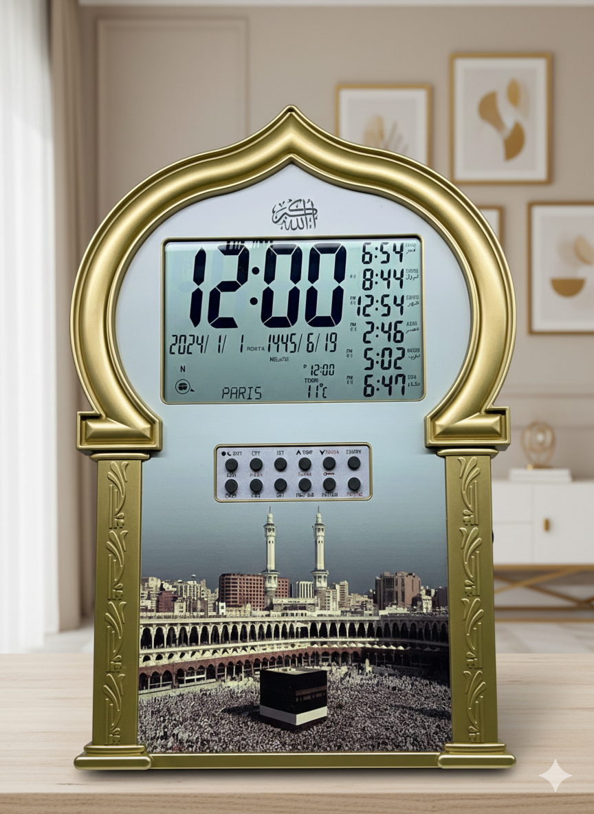 Horloge Adhan avec option Roqya