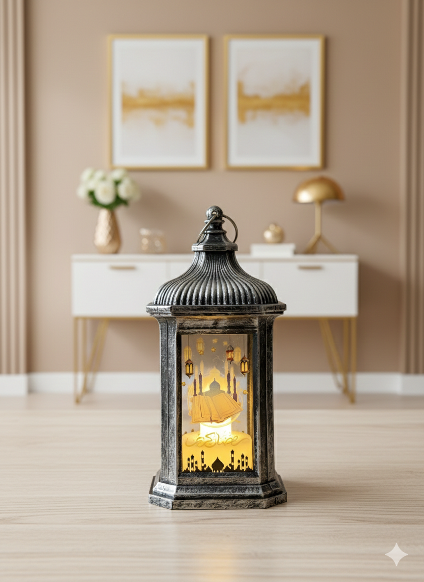 Mini lanterne décorative avec les pilles